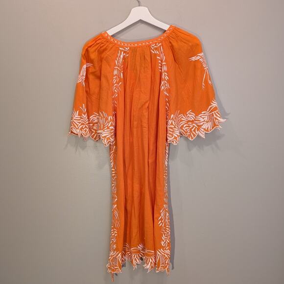 Sundance Dress Cotton Lightweight Embroidery Boho Bold Beach Pool Chic - Size S - Picture 2 of 7